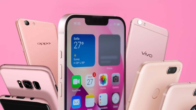 smartphone pink