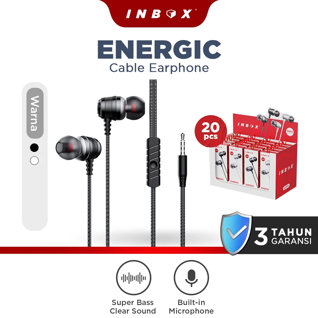 Energic Earphone Box (20 Pcs)